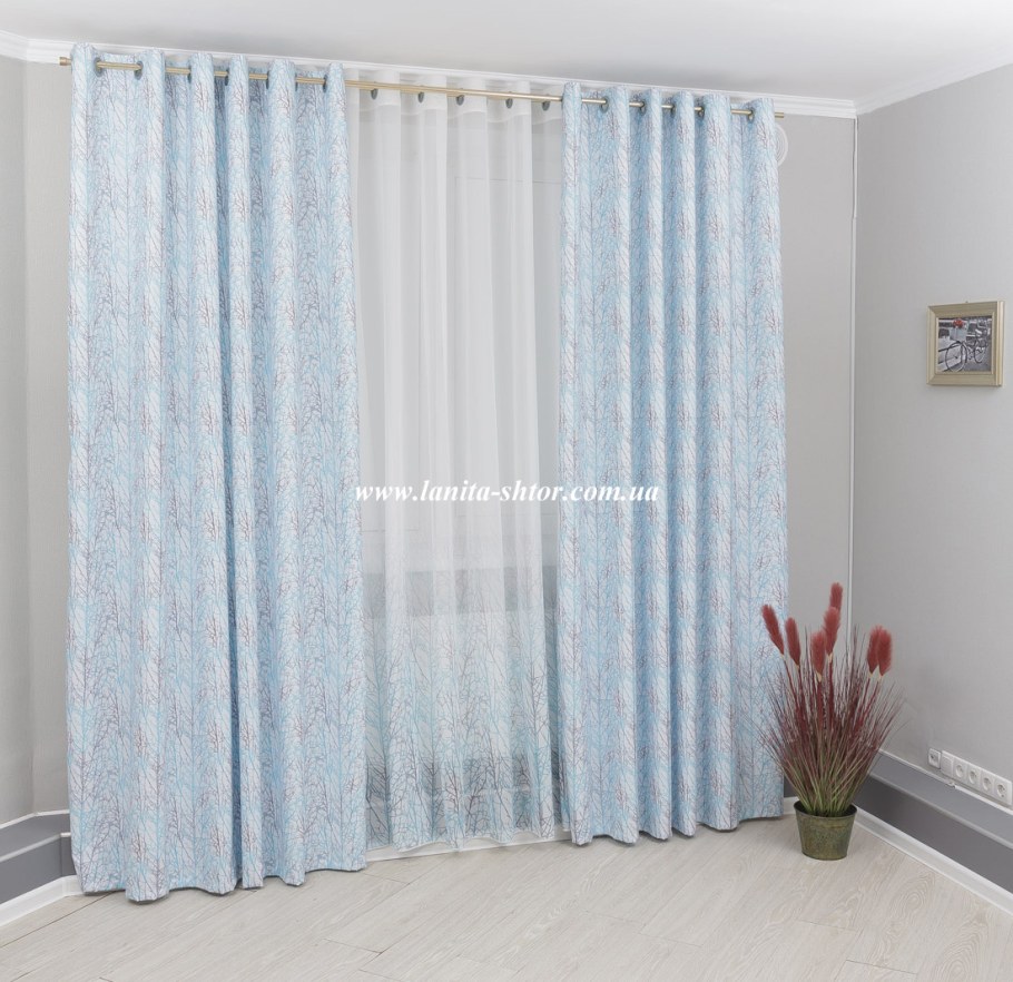 Тюль "креп" белый, 3 метра