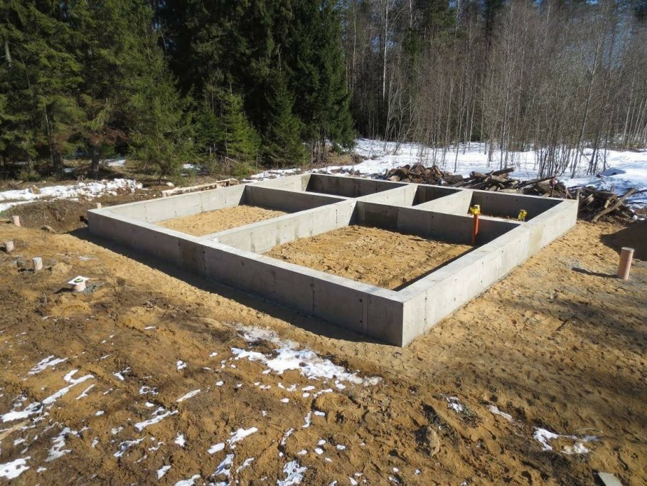 Ленточный фундамент под дом