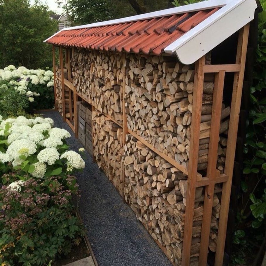 Дровник для дачи