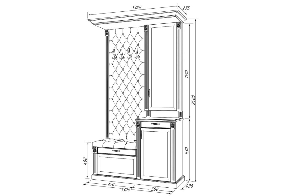 Прихожая Корнелия BMS