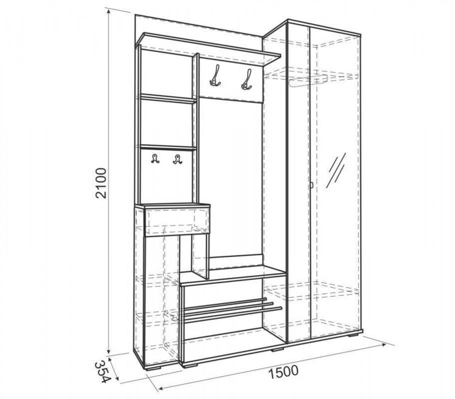 Прихожая Mebelson Грация