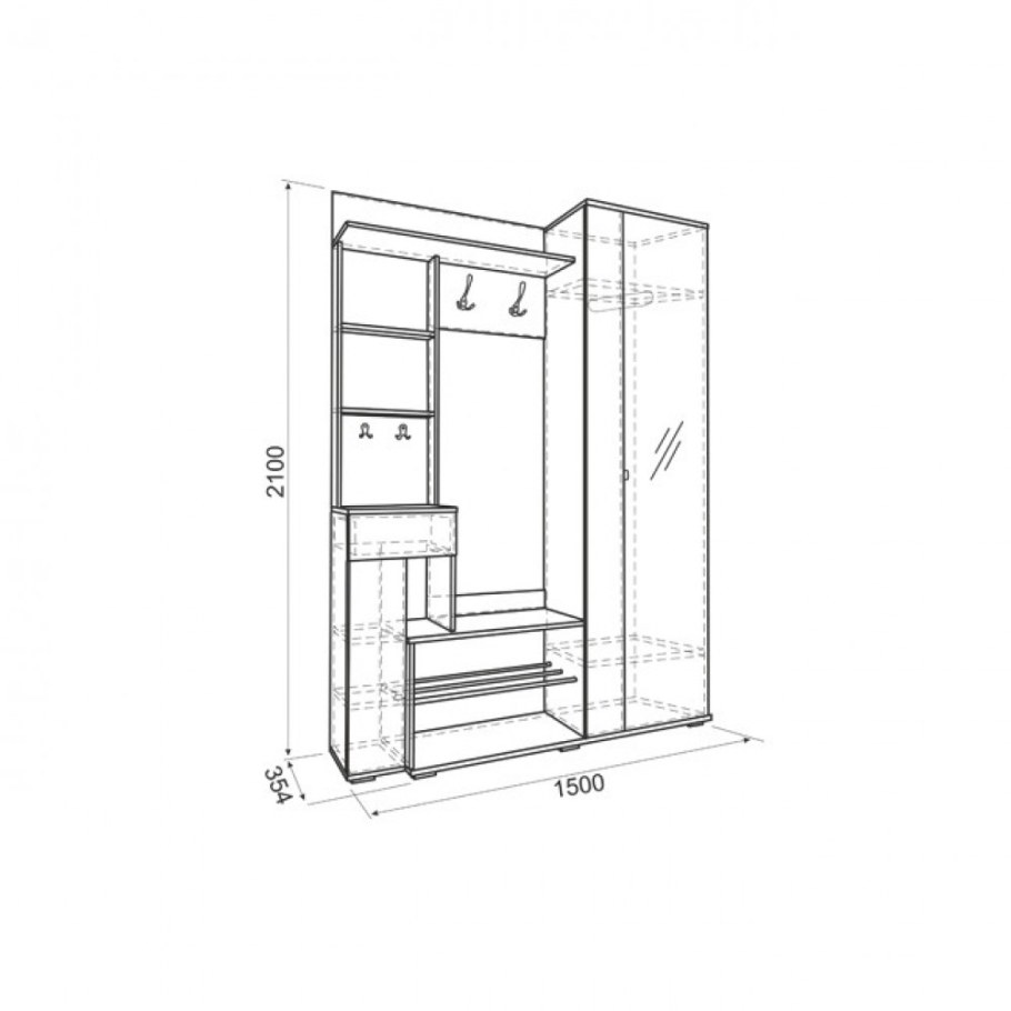 Прихожая Алекс (Мебельсон)