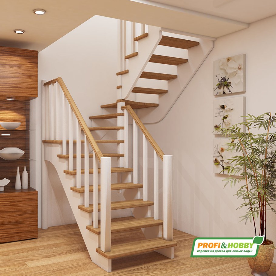 Лестница из сосны «к-034м», Profi & Hobby