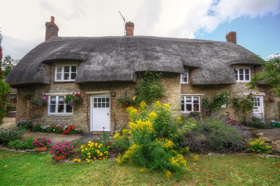 Английские домики с садом каменный Джейн Остен