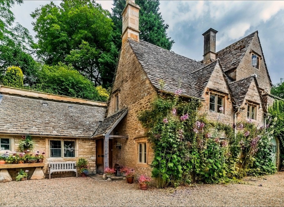 Деревня Бибери Великобритания