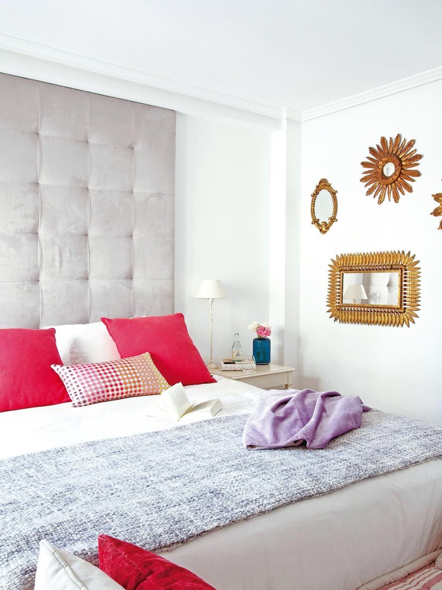 Декор стены в спальне