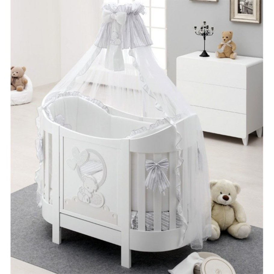 Кровать Italbaby Love Oval белая
