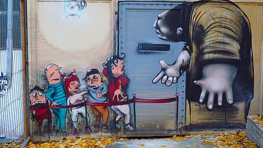 Рисунки на гаражных воротах