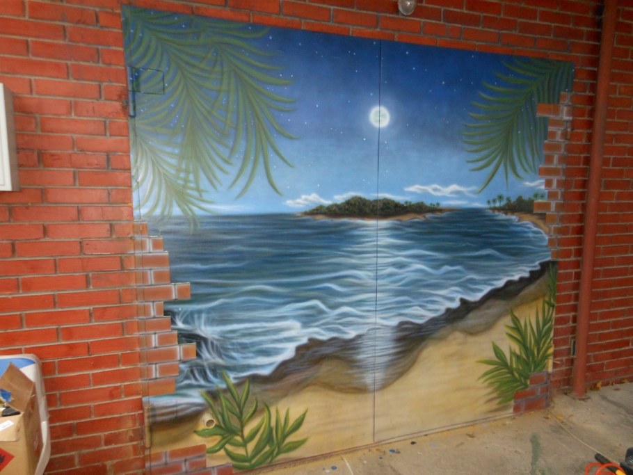 Роспись стен морская тематика