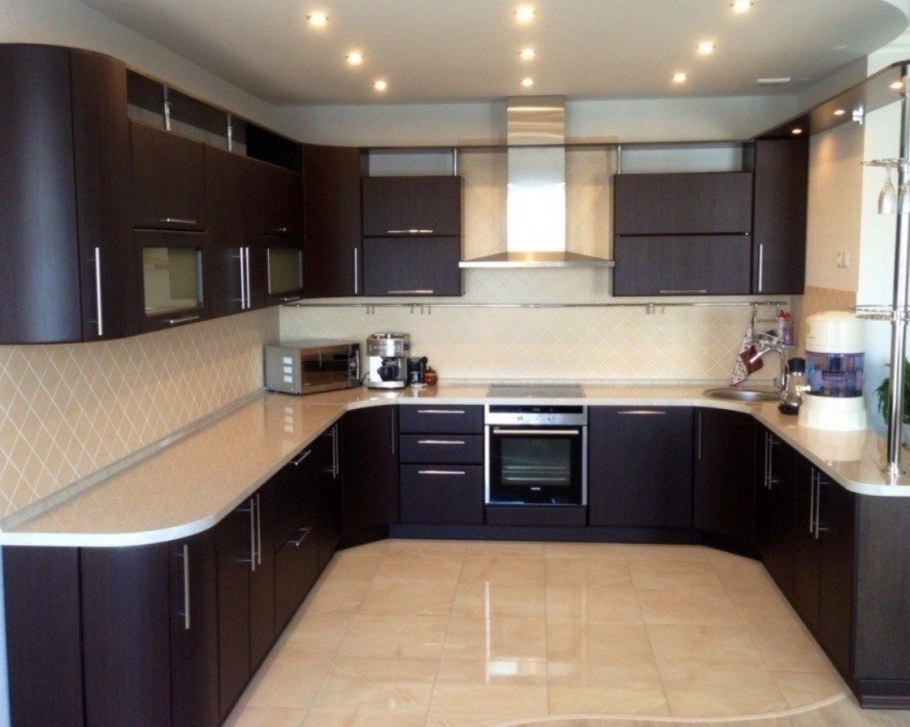 П-образный кухонный гарнитур