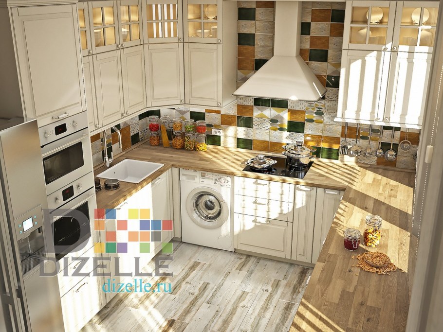 Кухня п-образная 5кв