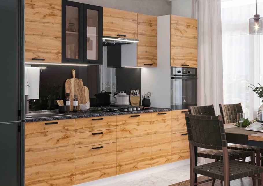 Модульная кухня Дакота дуб Вотан