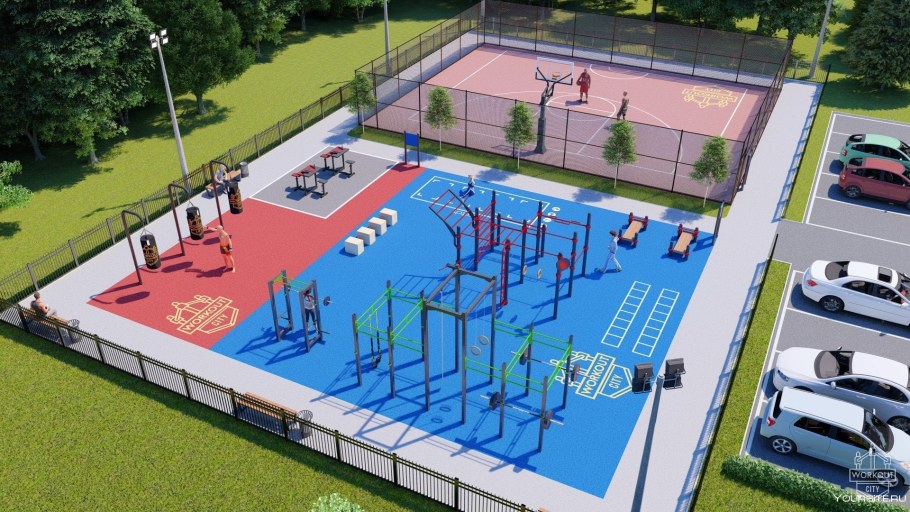 Современная спортивная площадка