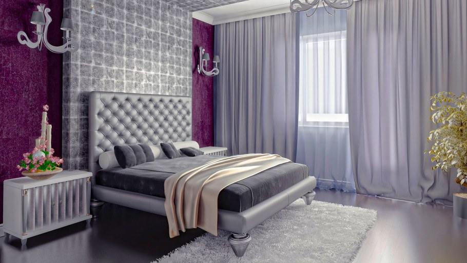 Обои в стиле арт деко для спальни