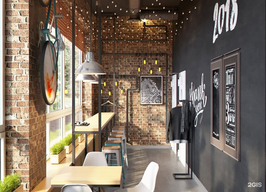 Уютные кафе в стиле лофт