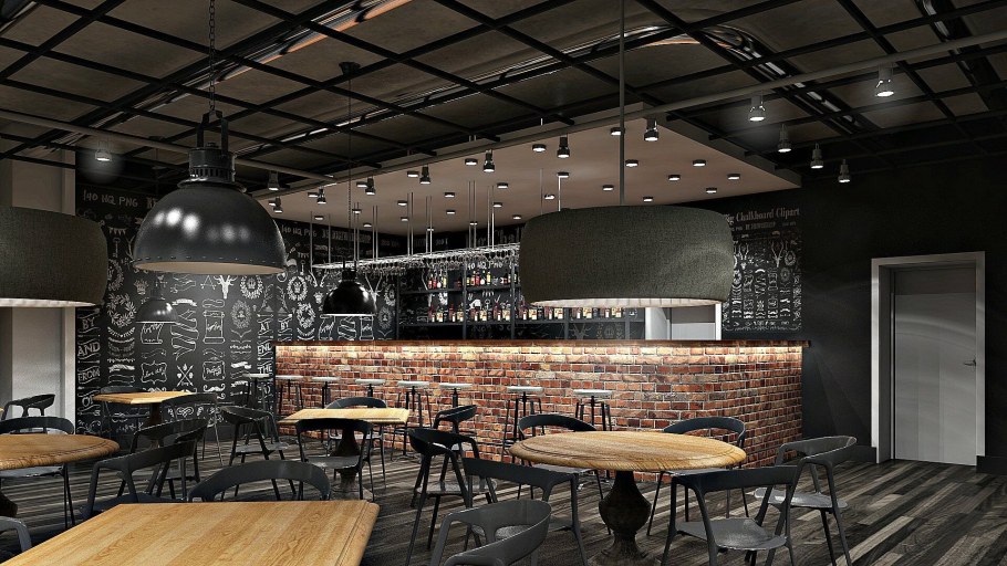 Бар в стиле лофт