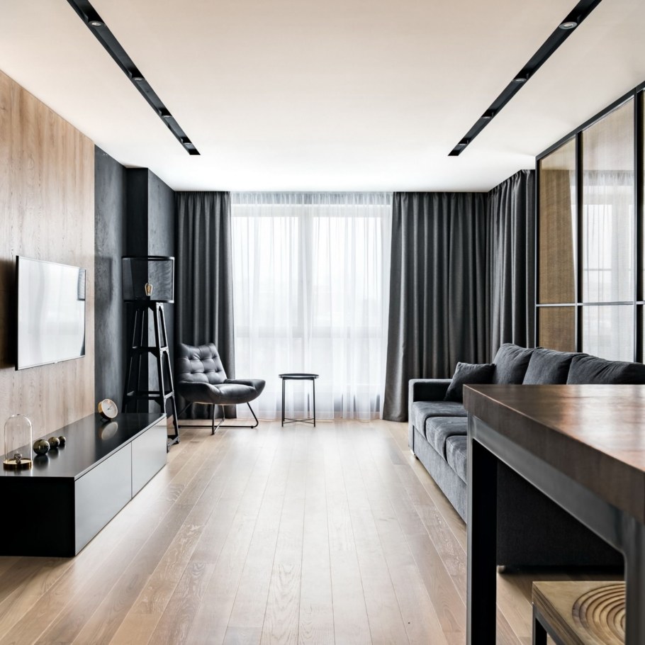 Квартира в темном стиле