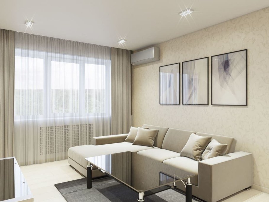 Современный Минимализм в двухкомнатной квартире