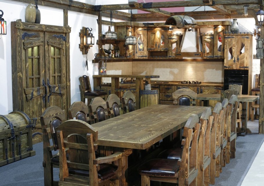 Мебель под старину из дерева Микко