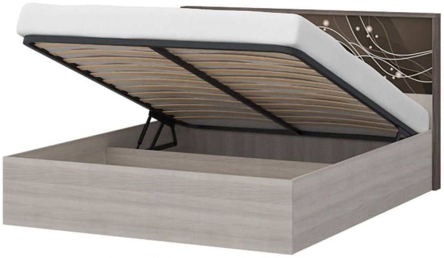 Кровать Николь 2000*1600 (ясень шимо св./лиственница)