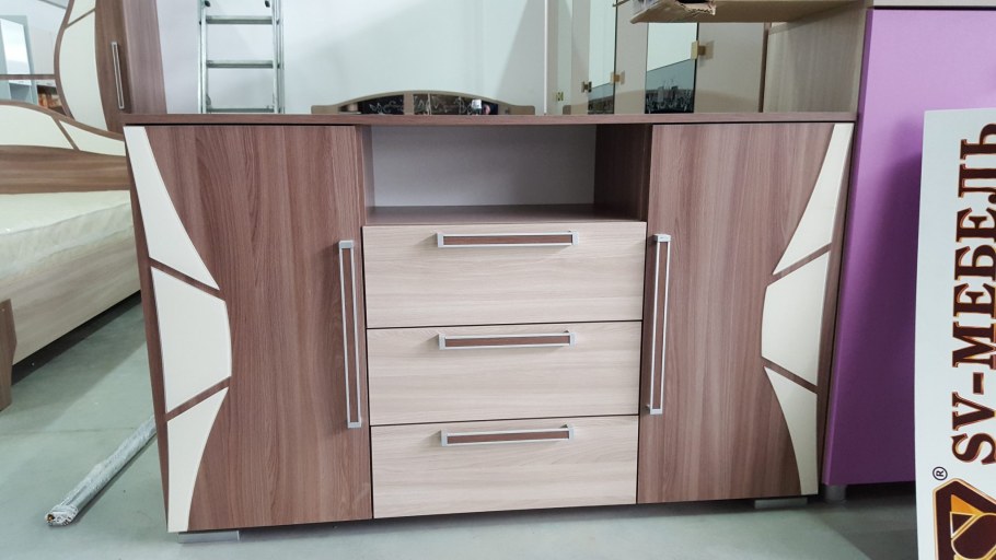 Комод Лагуна 5 ясень Анкор светлый