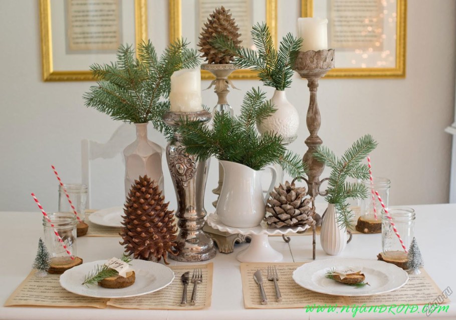 Декор новогоднего стола