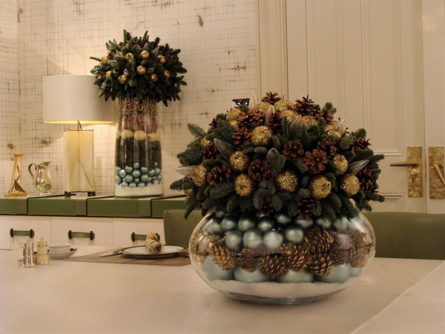 Дизайнерские новогодние композиции