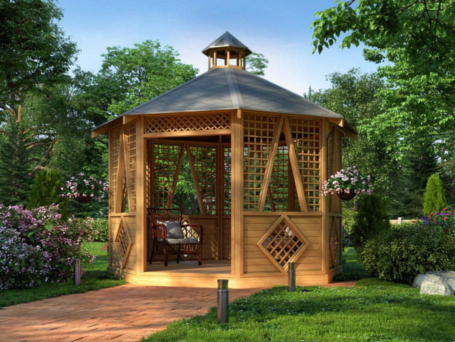 Беседка Пентагон