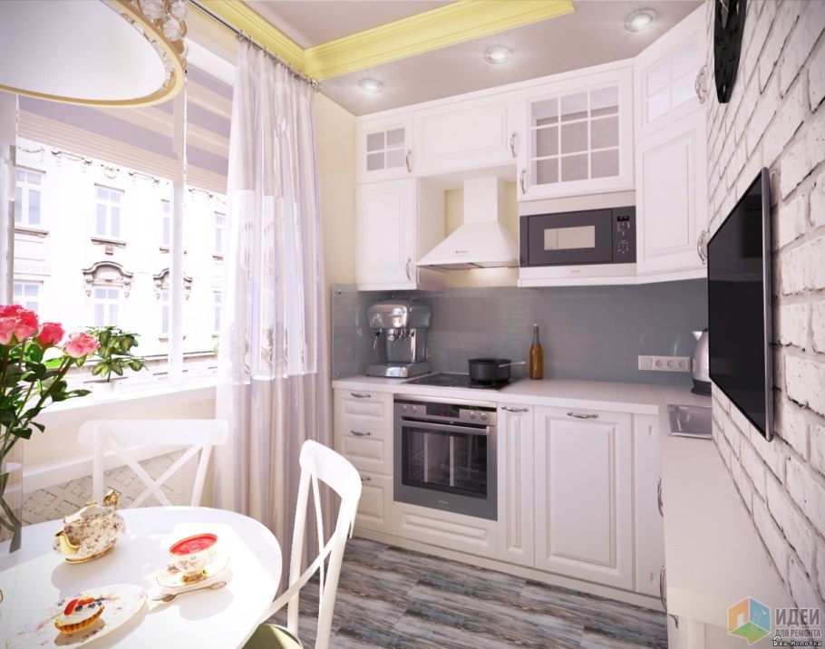 Интерьер кухни 9 кв метров