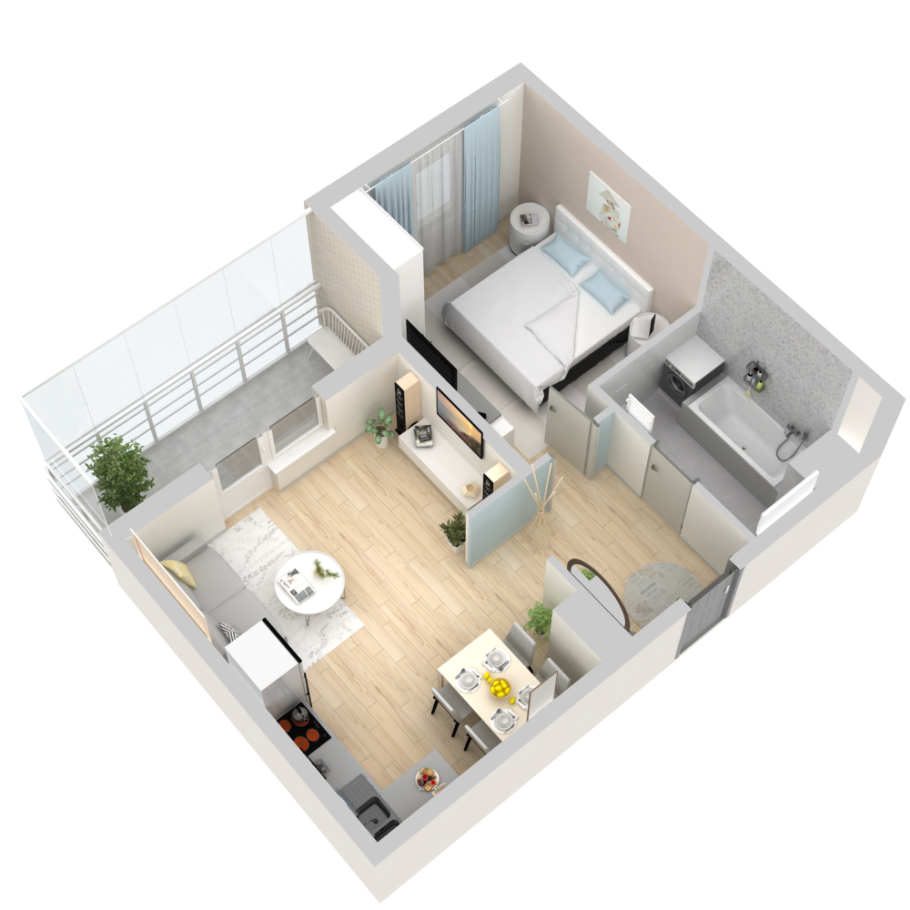 Евродвушка 40 кв м