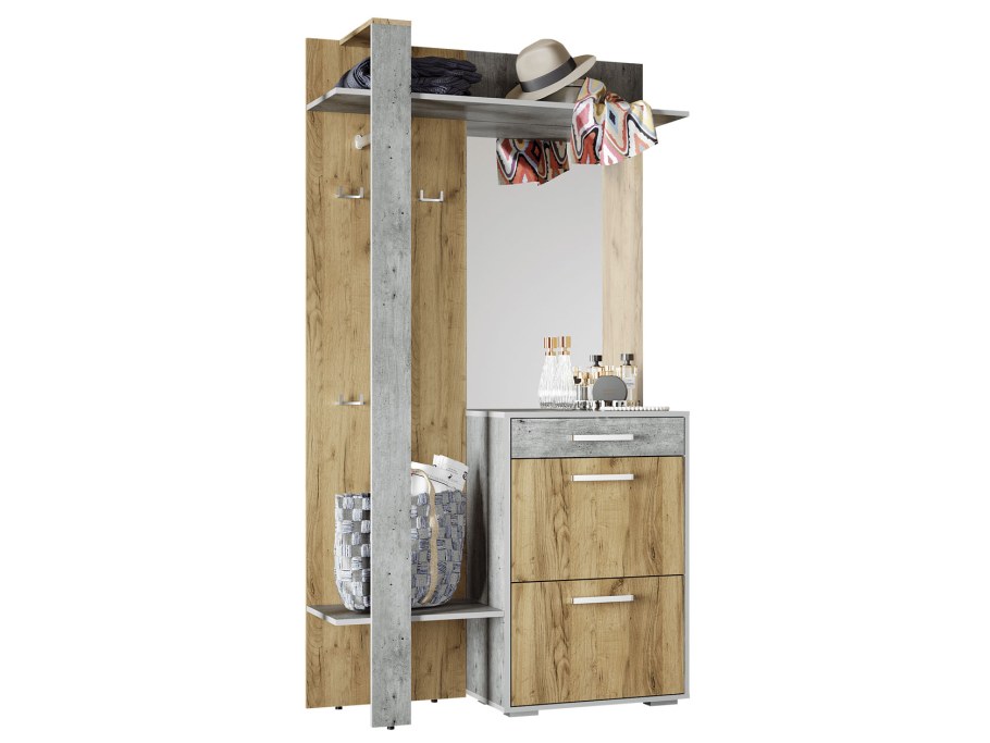 Прихожая Кензо крафт/Метрополитан грей