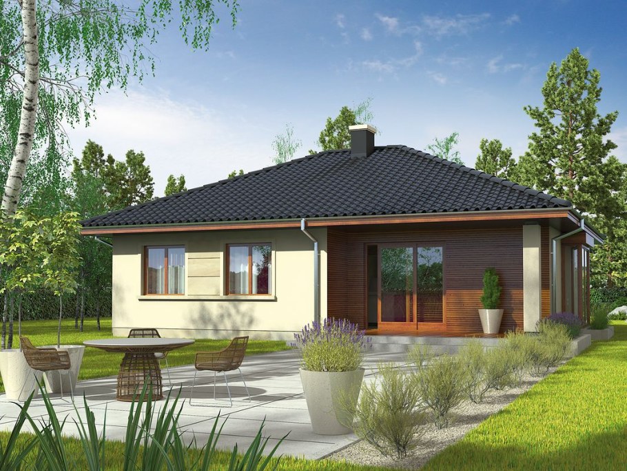 Дом 80 кв м с мансардой и террасой