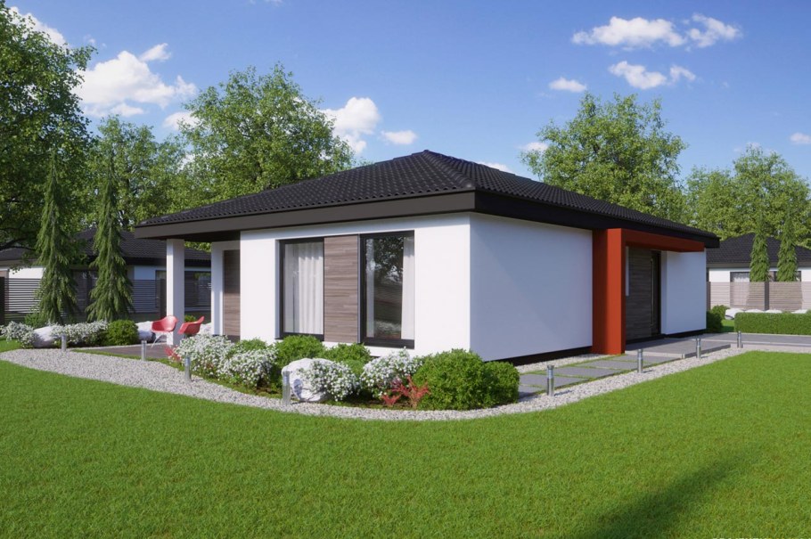 Одноэтажный дом 60 кв.м z500