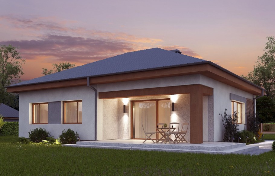 Одноэтажный дом 150кв