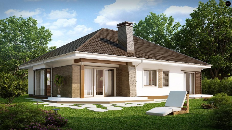 Z500 проекты одноэтажных домов z520