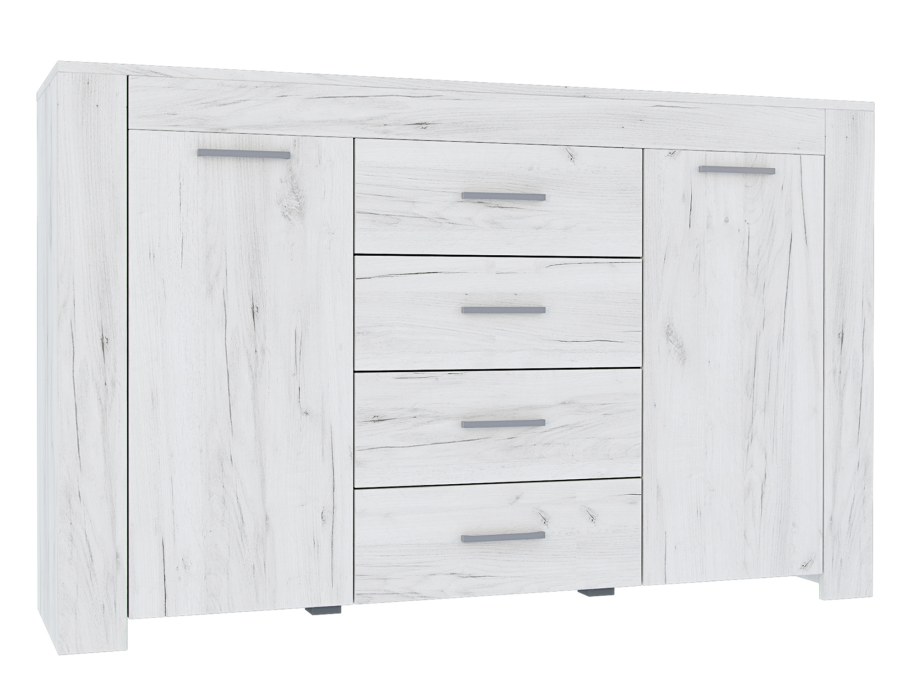 Комод в цвете дуб крафт белый