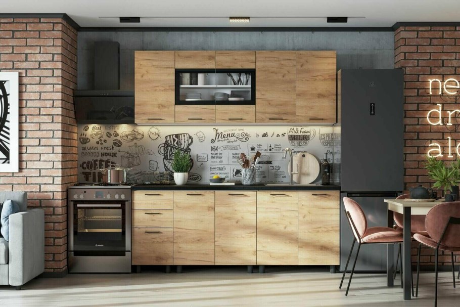 Кухня крафт 2м БТС