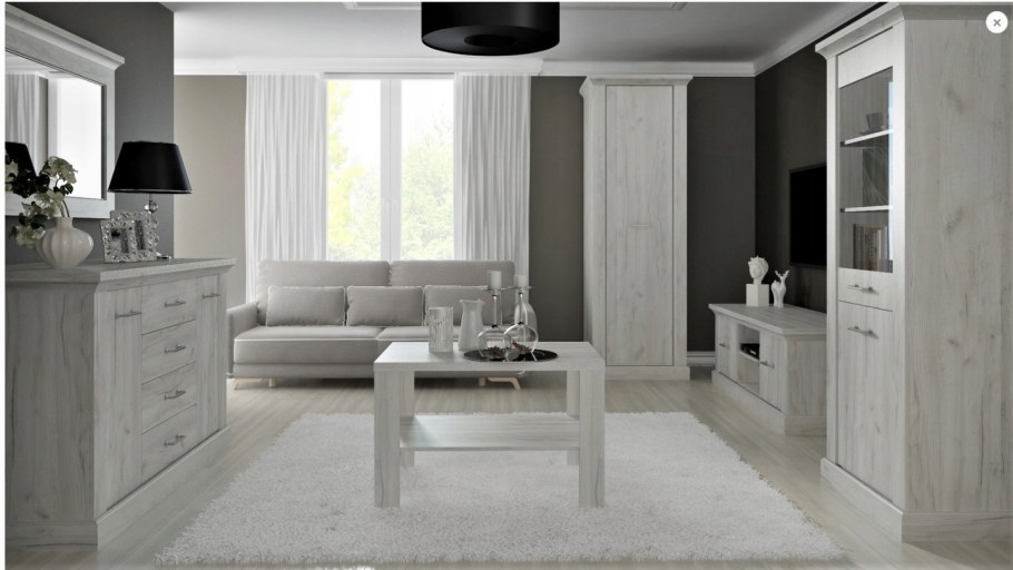 Гостиная Лучиана дуб крафт белый