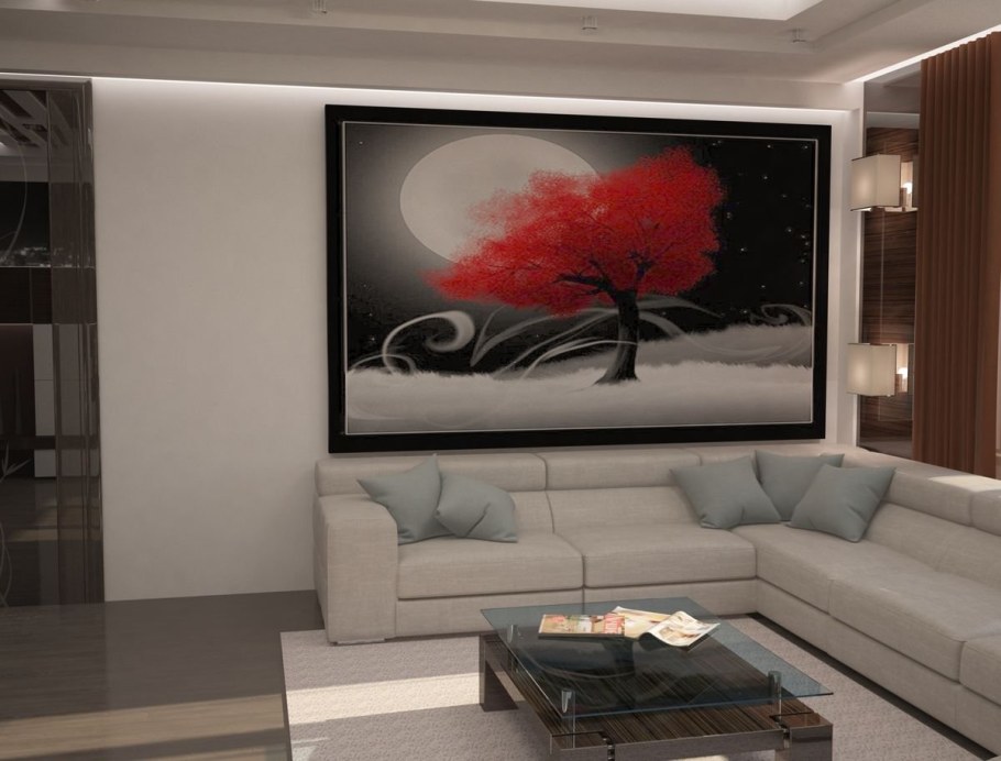 Картина хайтек в гостиную