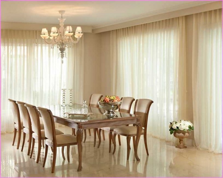 Шторы в столовую-гостиную современные