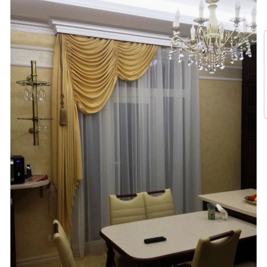 Стильные шторы на кухню