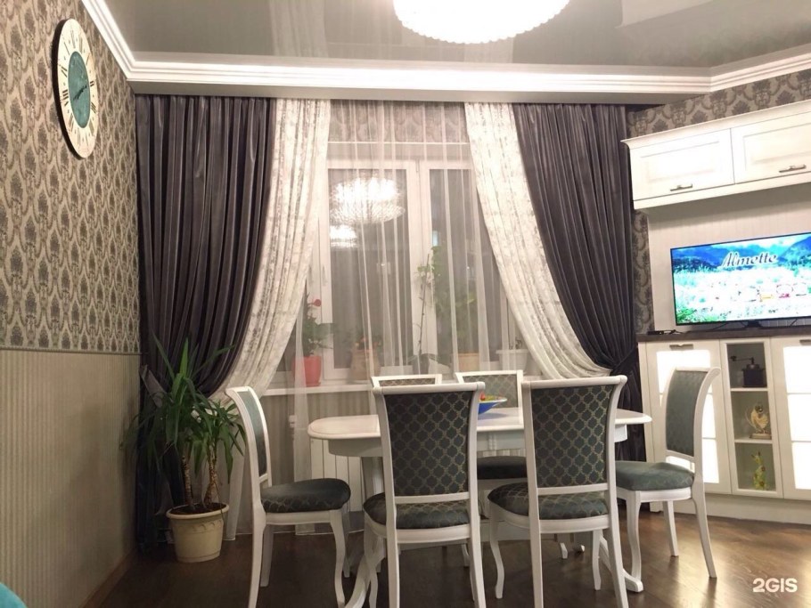 Занавески для кухни гостиной