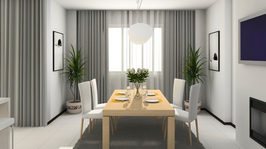 Шторы на кухню в стиле хайтек