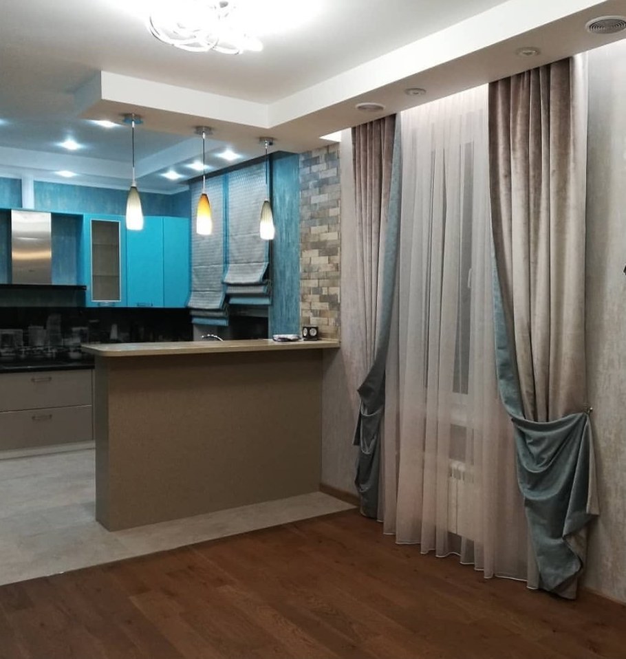 Шторы вкухею гостинеую