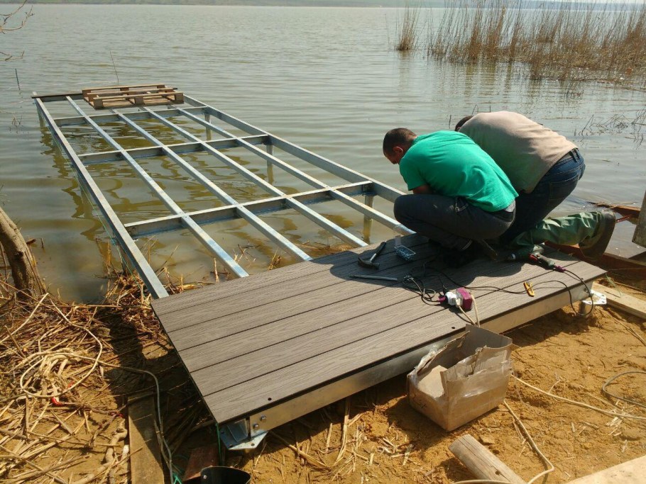 Пирс причал на винтовых сваях Самара