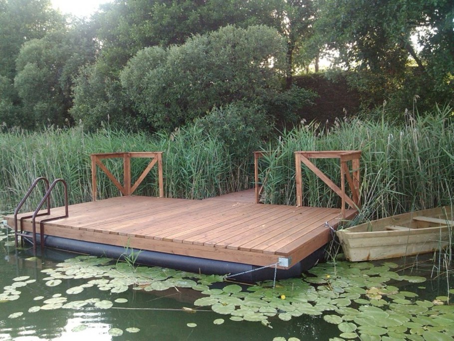 Понтонный Пирс из бочек