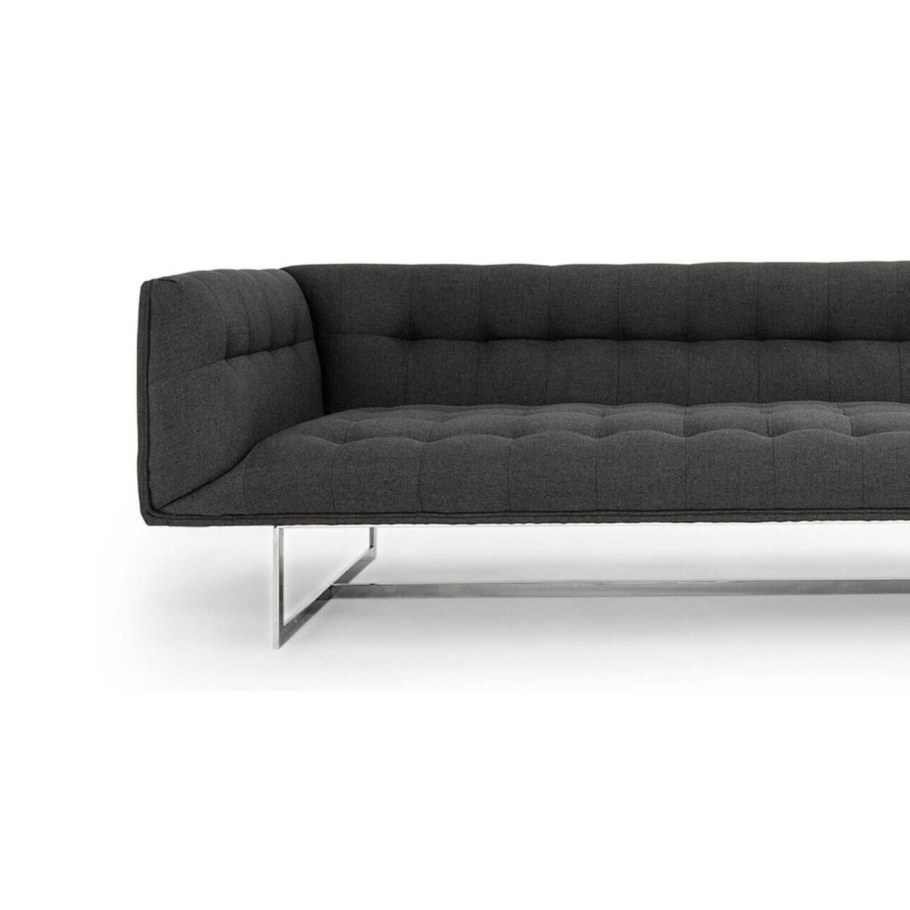 Диван Lotos Nova раскладной прямой темно-серый