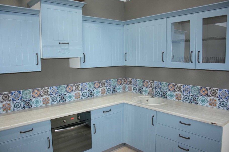 Кухня Кантри Оби голубая