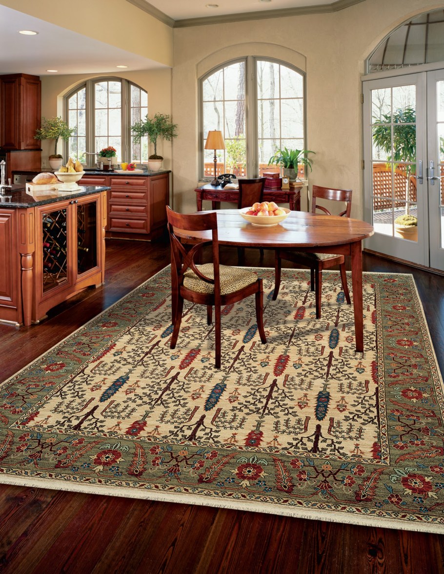 Ковер на кухне в интерьере