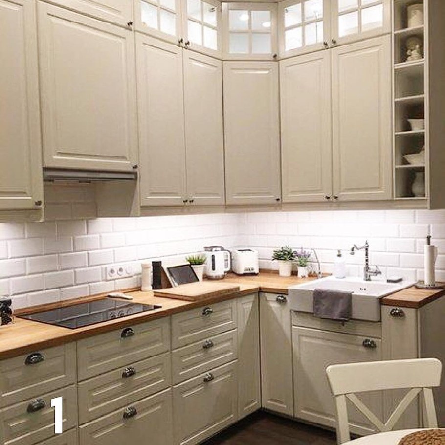 Кухня икеа Будбин серая